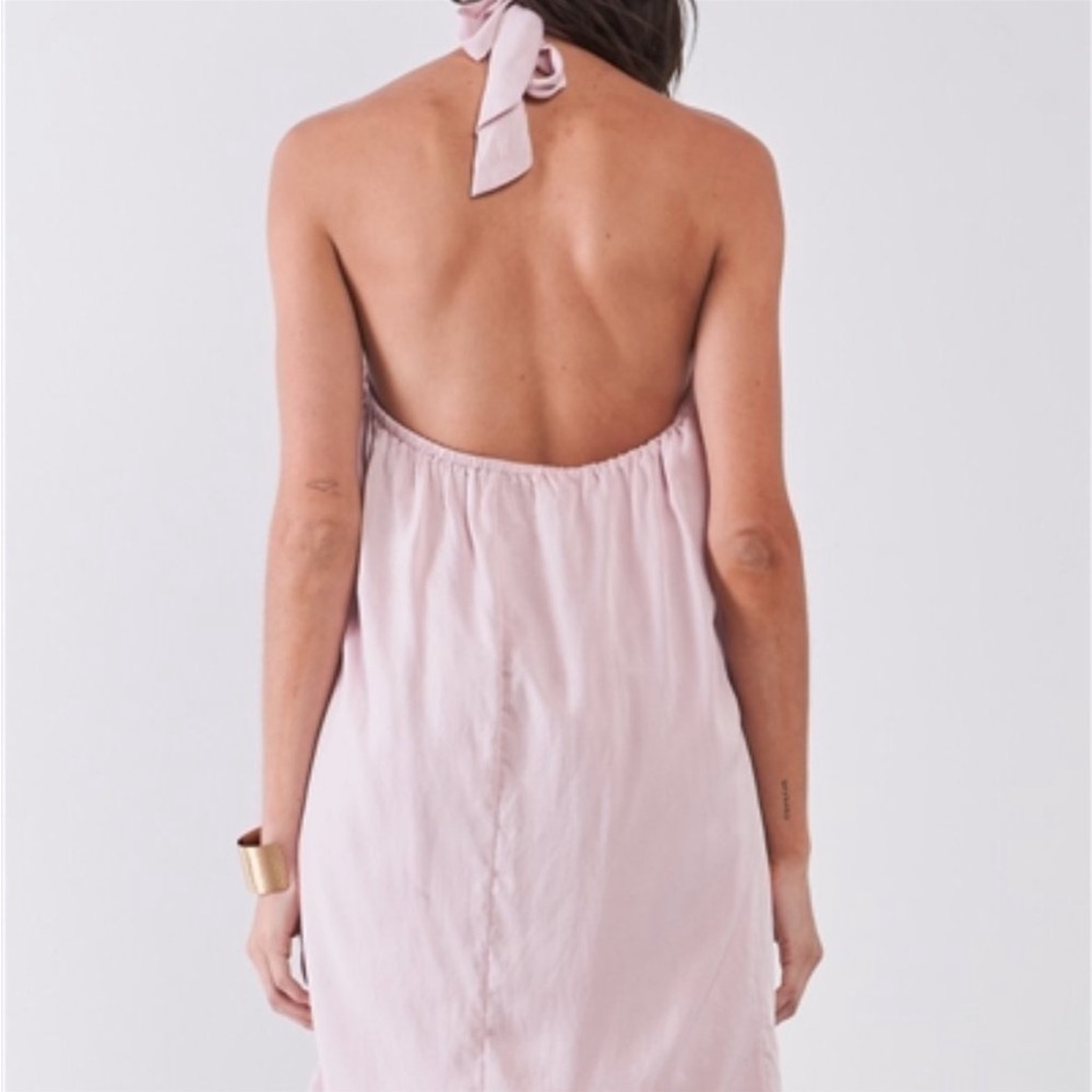 Halter Cowl Neck Mini Dress - Picture 2 of 5